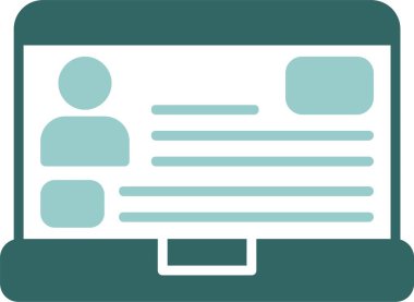 Biyoloji. Web simgesi basit illüstrasyon