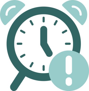 Saat simgesi, vektör illüstrasyonu basit tasarımlar