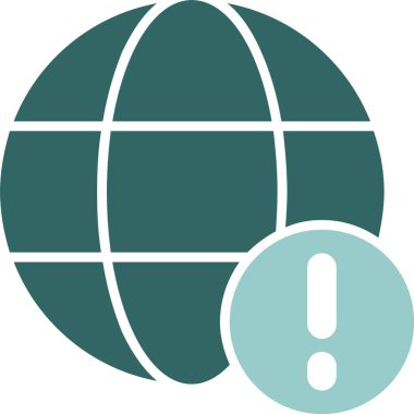 - İnternet. Web simgesi basit illüstrasyon