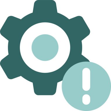 dişli simgesi, vektör illüstrasyonu basit tasarım