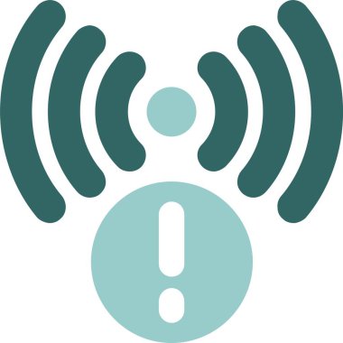  Sinyal kuvvet simgesi, basit vektör illüstrasyonu