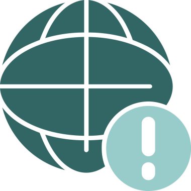 Dünya web simgesinin vektör illüstrasyonu