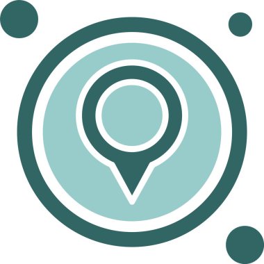 konum. Web simgesi basit illüstrasyon