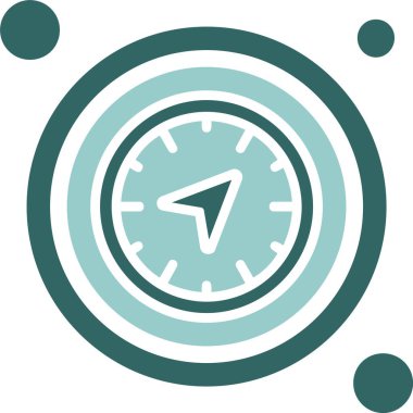 vektör pusula resimlemesi 