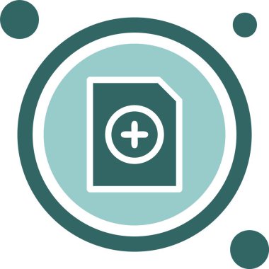 Yeni Dosya Düğmesi web simgesi, vektör illüstrasyonu              
