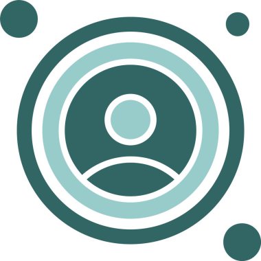 Profil. Web simgesi basit illüstrasyon