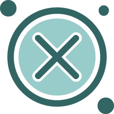 Düğme web simgesi, vektör illüstrasyonunu kapat              