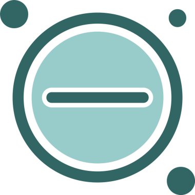 Düğme web simgesi, vektör illüstrasyonunu küçült              