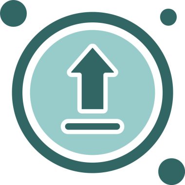 Düğme web simgesi, vektör illüstrasyonunu yükle              