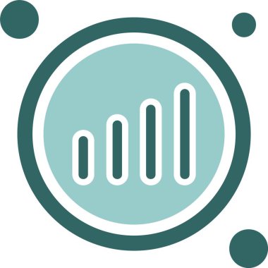 Hücresel Düğme web simgesi, vektör illüstrasyonu              