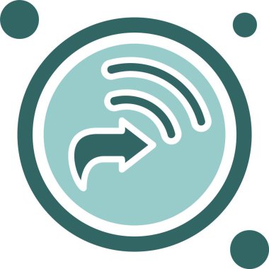  Yakınlarda Paylaşım Düğmesi Web simgesi, vektör illüstrasyonu              