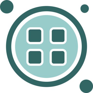 Web Menü Simgesi. Web Düğmesi kavramı. Vektör İllüstrasyonu. Düz Tasarım Biçimi