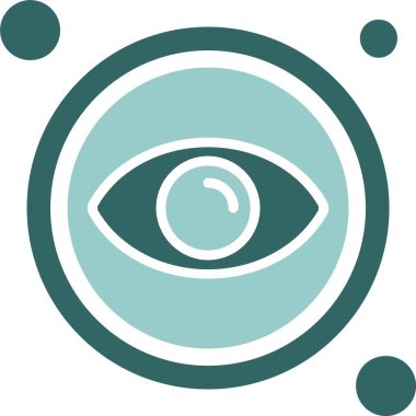 Düğme web simgesi, vektör illüstrasyonunu görüntüle              