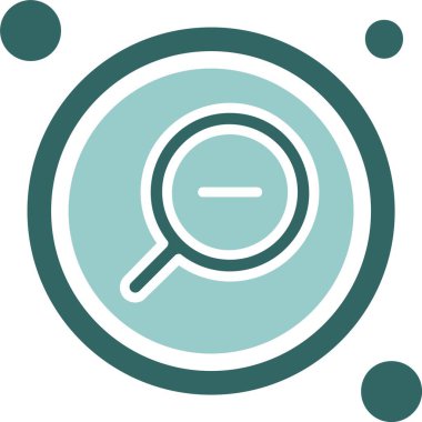 Web simgesini büyüt, basit vektör illüstrasyonu 