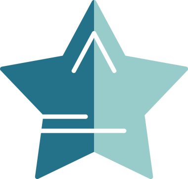 Yıldız simgesi vektör çizim tasarım