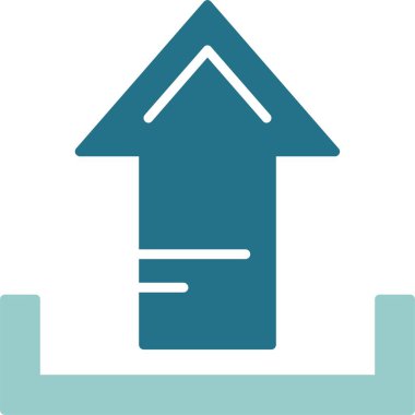 Web simgesi yükle, basit vektör illüstrasyonu