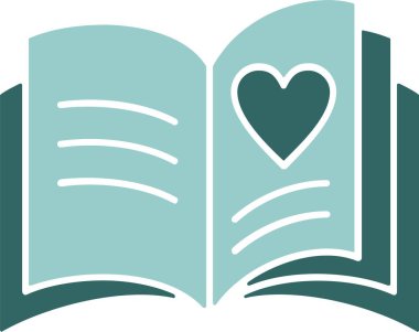 kitap simgesi, vektör illüstrasyonu basit tasarım