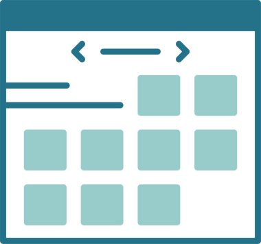 Takvim simgesi vektör illüstrasyonu