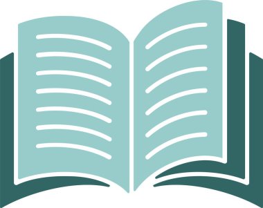 kitap simgesi, vektör illüstrasyonu basit tasarım
