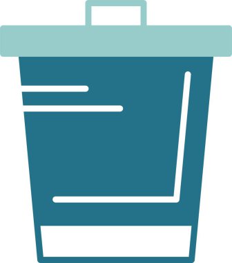 Çöp. Web simgesi basit illüstrasyon