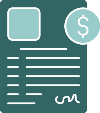 sözleşme ikonu vektör illüstrasyonu 