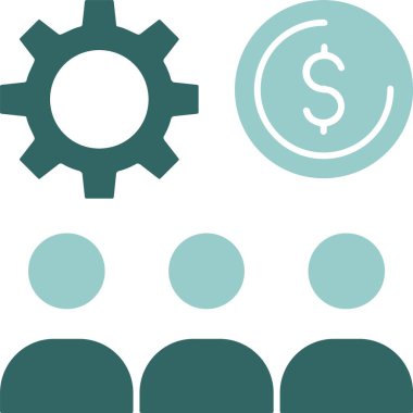 İş yeri Çeşitliliği vektör illüstrasyonu, simge tasarımı arkaplanı