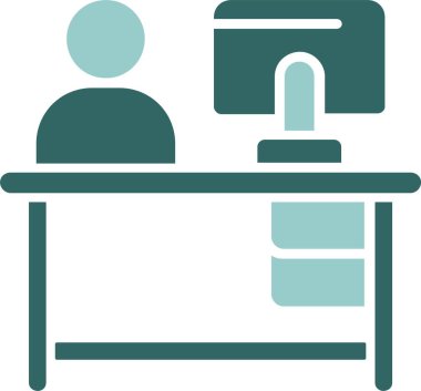 masa simgesi, vektör illüstrasyon tasarımı