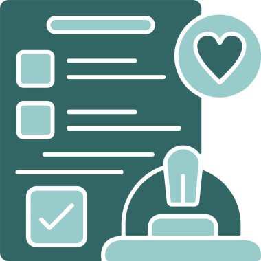 İnşaat mühendisi simgesi, vektör illüstrasyonu