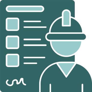 çalışan simgesi, vektör illüstrasyonu basit tasarım