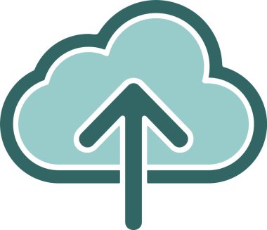 vektör bulut gönderme simgesi illüstrasyonu 