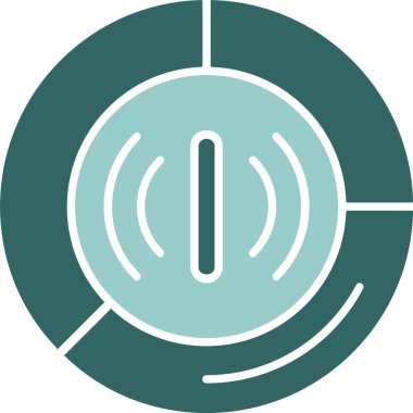 Veri kullanımı web simgesi, basit vektör illüstrasyonu