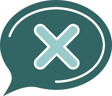 Çapraz Web basit simge illüstrasyonu