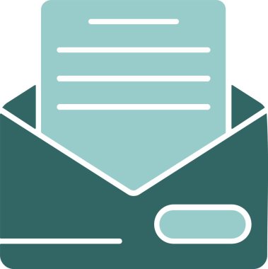 vektör e- posta web simgesi illüstrasyonu