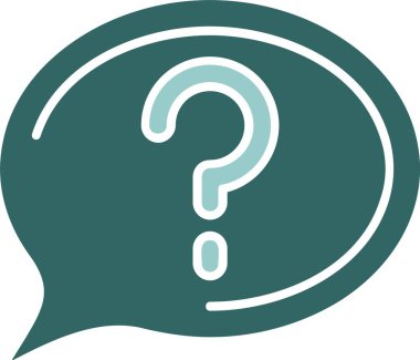 Konuşma balonunda soru simgesi