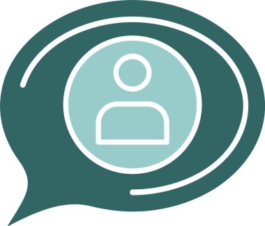 Web sohbet ileti ikonu vektör işareti