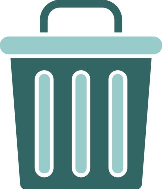 Çöp Ağı basit simge illüstrasyonu