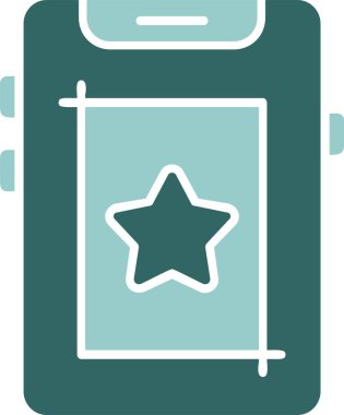 akıllı telefon simgesi, vektör illüstrasyonu basit tasarım