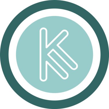 Kenya Şilin ikon vektör illüstrasyonu