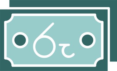 Sri Lanka Rupi web simgesi vektör illüstrasyonu