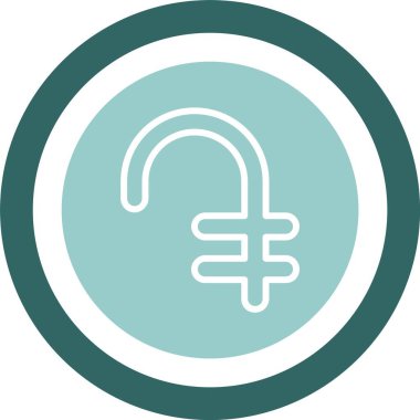 Ermeni Dram parası. Web simgesi basit illüstrasyon