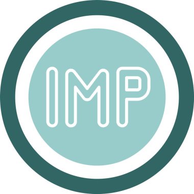 Man Pound ikon vektör illüstrasyonu adası