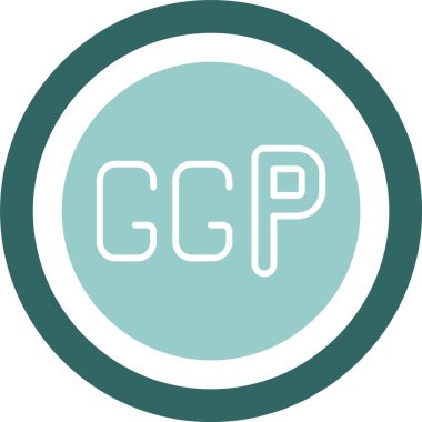 Guernsey Pound Web ikon vektör çizimi