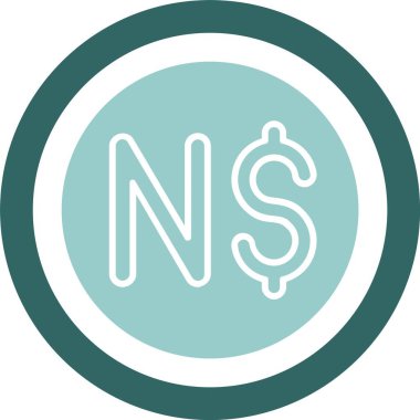 Kiribati dolar işaret simgesi vektör illüstrasyonu