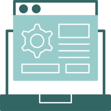 Özel Özellikler web basit simge illüstrasyonu