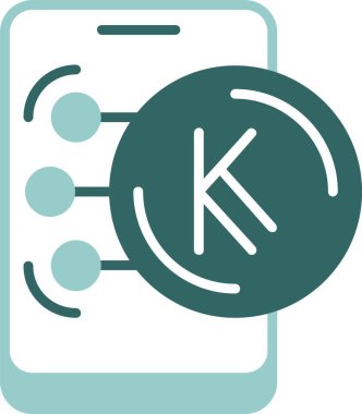 Kenya Şilin ikon vektör illüstrasyonu