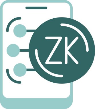 Zambiya Kwacha web simgesi vektör illüstrasyonu