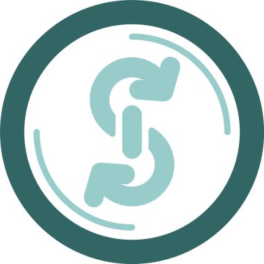 Özlem finans simgesi, vektör illüstrasyonu