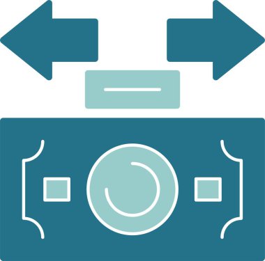 para vektör çizgisi simgesi 