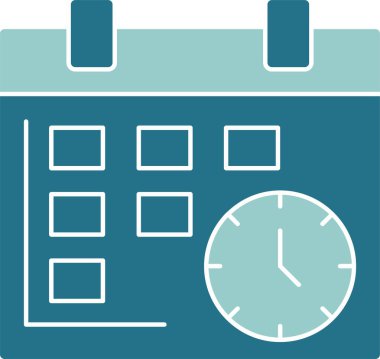  Son teslim tarihi web simgesi, basit vektör illüstrasyonu