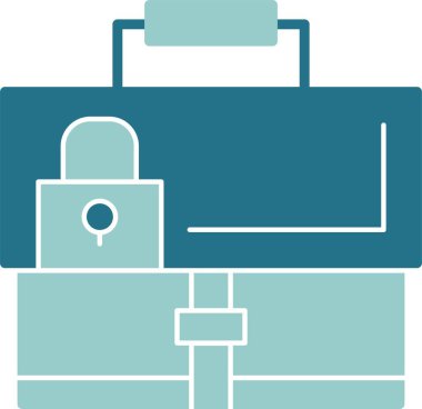 Güvenlik Web basit simge illüstrasyonu